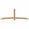 Ekena Millwork Bellingham Timber Gable Bracket, Western Red Cedar, 108"W x 40"H x 3 1/2"D x 5 1/2"F, 9/12 Pitch GBW108X40X0406BEL00SWR - alternate 1